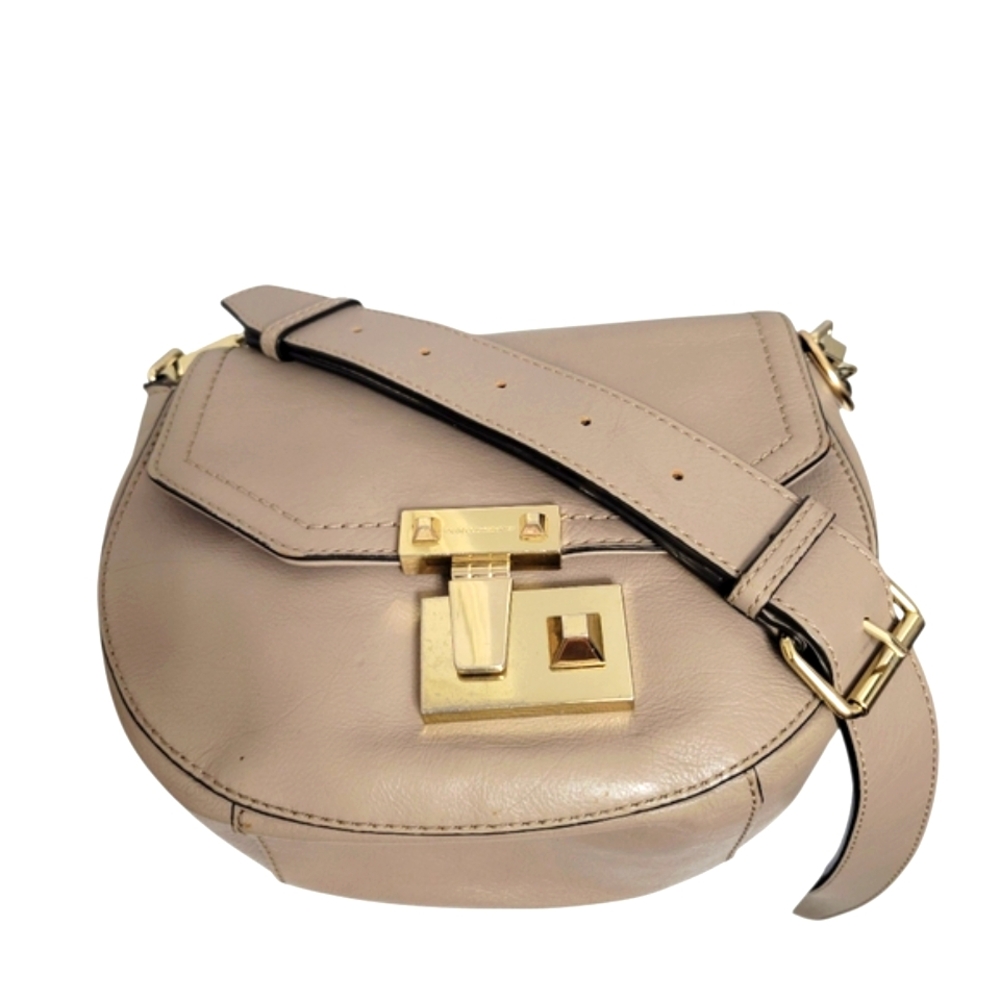 Rebecca Minkoff  Taube with gold accent Crossbody  Leather Bag